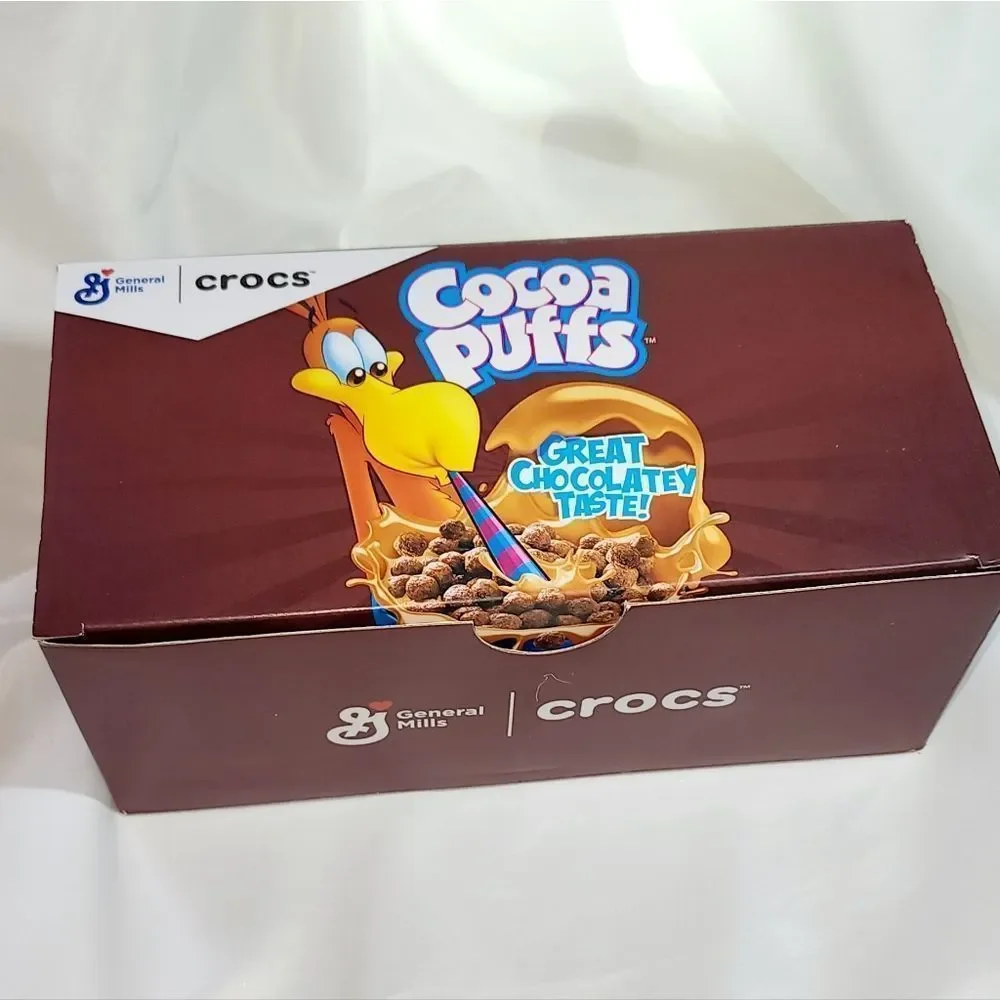 Limited Edition! Sold out!!! Cocoa Puff Crocs in original box! NWT - Picture 3 of 5